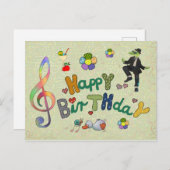 Geburtstagsparenz Postkarte (Vorne/Hinten)