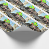 Geburtstagsparferd Geschenkpapier (Ecke)