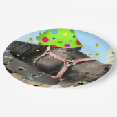 Geburtstagsparferd Pappteller (Schrägansicht)