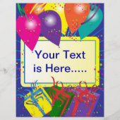 Geburtstagspartdesign Flyer (Vorne)