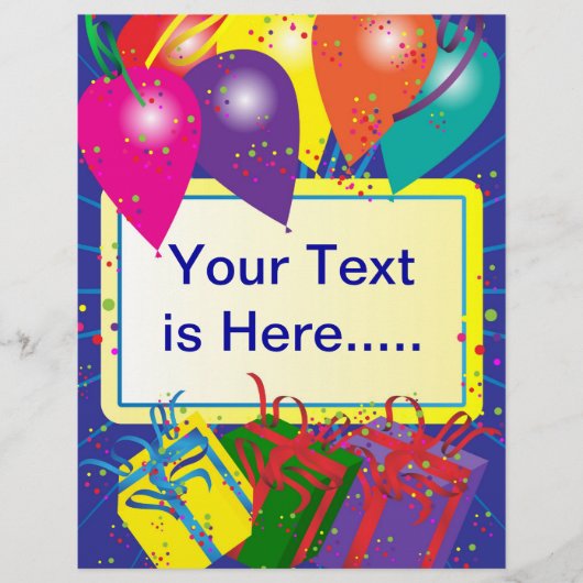 Geburtstagspartdesign Flyer (Vorne)