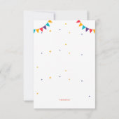 Geburtstagspartei "3" Einladung (Rückseite)