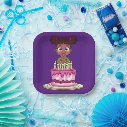 Geburtstagspartei (afroamerikanisch) pappteller (Party)