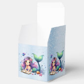 Geburtstagspartei Aquarell Meerjungfrau Meerjungfr Geschenkschachtel (Geöffnet)
