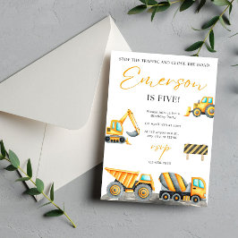 Geburtstagspartei Baugewerbe Dankeskarte