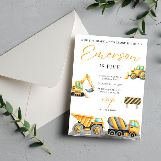 Geburtstagspartei Baugewerbe Dankeskarte