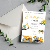 Geburtstagspartei Baugewerbe Dankeskarte