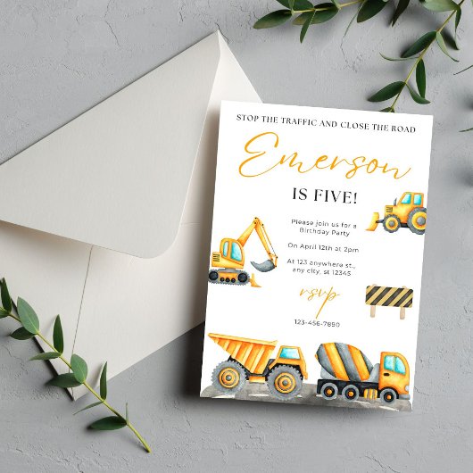 Geburtstagspartei Baugewerbe Dankeskarte