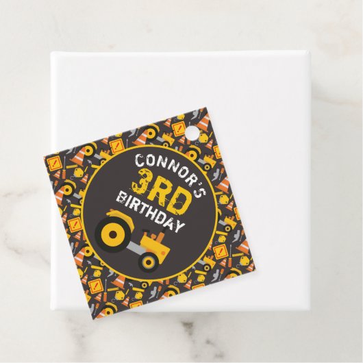 Geburtstagspartei Baugewerbe Geschenkanhänger (Beispiel)