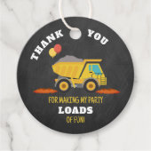 Geburtstagspartei Baugewerbe Geschenkanhänger (Vorderseite)