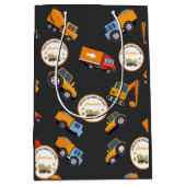 Geburtstagspartei Baugewerbe Mittlere Geschenktüte (Vorderseite)