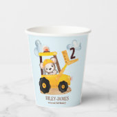 Geburtstagspartei Baugewerbe Pappbecher (Vorderseite)