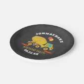 Geburtstagspartei Baugewerbe Pappteller (Schrägansicht)