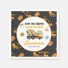 Geburtstagspartei Baugewerbe Serviette