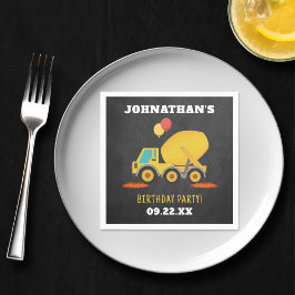 Geburtstagspartei Baugewerbe Serviette