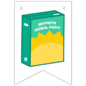 Geburtstagspartei Cerealien Wimpelkette (Erste Fahne)