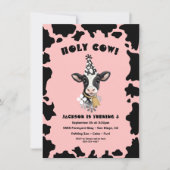 Geburtstagspartei der Heiligen Kuh Einladung (Vorderseite)