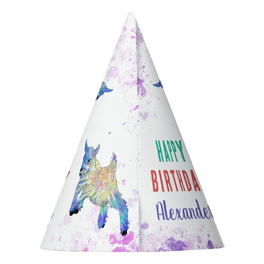 Geburtstagspartei der Ziegenfarm Partyhütchen (Rückseite)