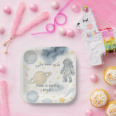 Geburtstagspartei des Kosmischen Weltraums | Raket Pappteller (Party)