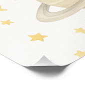 Geburtstagspartei des Kosmischen Weltraums | Raket Poster (Ecke)