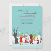 Geburtstagspartei des Marinemarktes Einladung (Vorderseite)