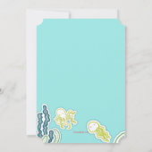 Geburtstagspartei des Meeres und des U-Bootes Einladung (Rückseite)