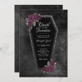 Geburtstagspartei des Todes bis zwanzig Einladung (Vorne/Hinten)