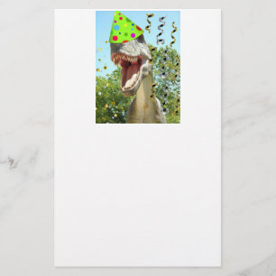 Geburtstagspartei Dinosaurier Briefpapier