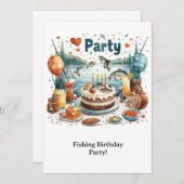 Geburtstagspartei Einladung (Vorne/Hinten)