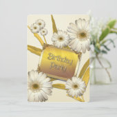 Geburtstagspartei Einladung mit den Molkereien (Stehend Vorderseite)