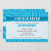 GEBURTSTAGSPARTEI ERSUCHT:: TIERDRUCK 1L EINLADUNG (Vorne/Hinten)