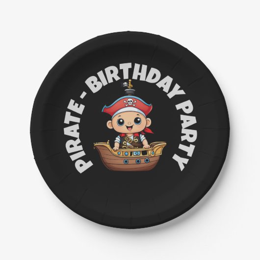 Geburtstagspartei für Personalisierte Papiertafel Pappteller (Vorderseite)