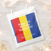 Geburtstagspartei für Primärfarben Geschenktütchen (Ausgeschnitten)