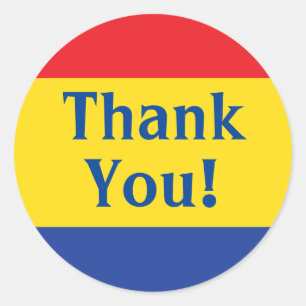 Geburtstagspartei für Primärfarben Runder Aufkleber