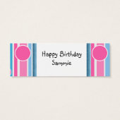 GEBURTSTAGSPARTEI FÜR TAGS (Rückseite)