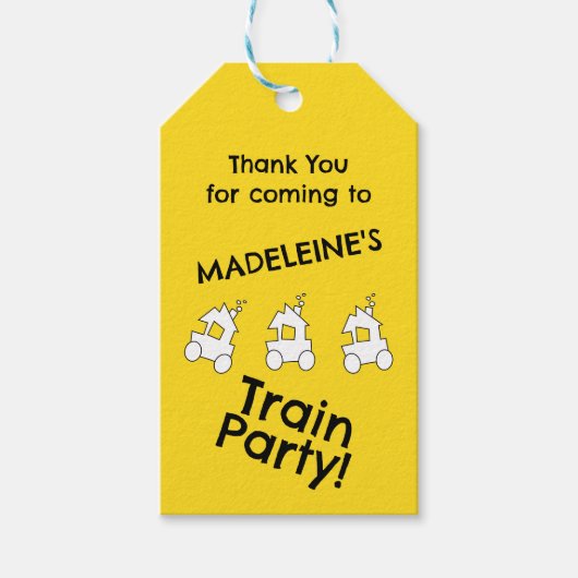 Geburtstagspartei Geschenkanhänger (Vorderseite)