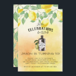 Geburtstagspartei Gin Themed Einladung<br><div class="desc">Die Leute Liebe ein Thema in einem Party. Es ist eine tolle Ausrede, um sich zu kleiden und es macht die ganze Affäre unvergesslicher, plus, Sie werden viel besser aussehen Fotos nach Instagram später! Gin gibt sich viele lustige Themen. Hier können Sie mit Jazz, Lounge-Anzügen, Flapper-Kleider und vielen Cocktails einen...</div>