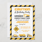 Geburtstagspartei im Baugewerbe Einladung (Vorderseite)