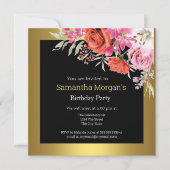 Geburtstagspartei jeder Blume Einladung (Vorderseite)