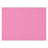 Geburtstagspartei Name Rosa Modernes Muster Tischdecke (Vorderseite (Horizontal))