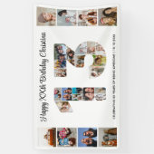 Geburtstagspartei Nr. 13 FotoCollage Banner (Vertikal)