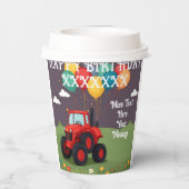 Geburtstagspartei Personalisiert Pappbecher (Rückseite)