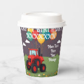 Geburtstagspartei Personalisiert Pappbecher (Vorderseite)