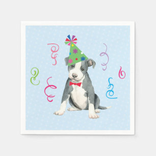 Geburtstagspartei Pit Bull Terrier Serviette