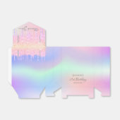 Geburtstagspartei rosa lila holografische geschenkschachtel (Ungefaltet)