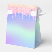 Geburtstagspartei rosa lila holografische geschenkschachtel (Rückseite)