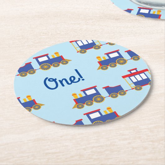 Geburtstagspartei Runder Pappuntersetzer (Angewinkelt)