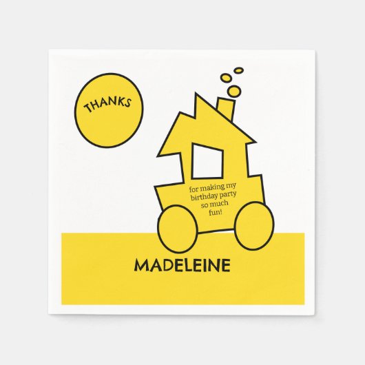 Geburtstagspartei Serviette (Vorderseite)