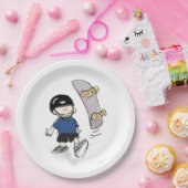 Geburtstagspartei Skateboard Pappteller (Party)