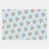 Geburtstagspartei Tierthema Geschenkpapier (Vorderseite 3)